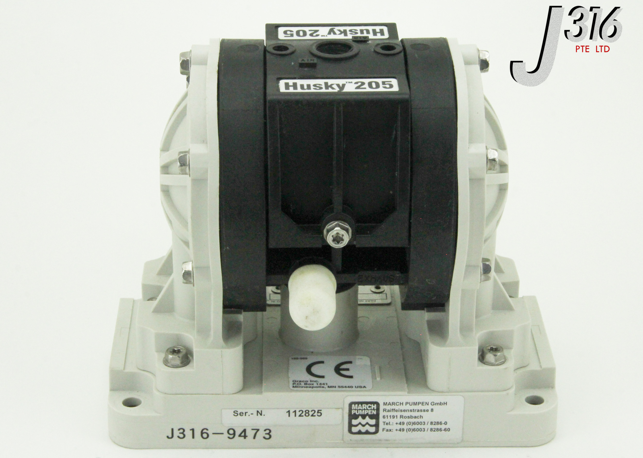 9473 GRACO HUSKY 205 AIR-OPERATED DIAPHRAGM PUMP D12091 | eBay